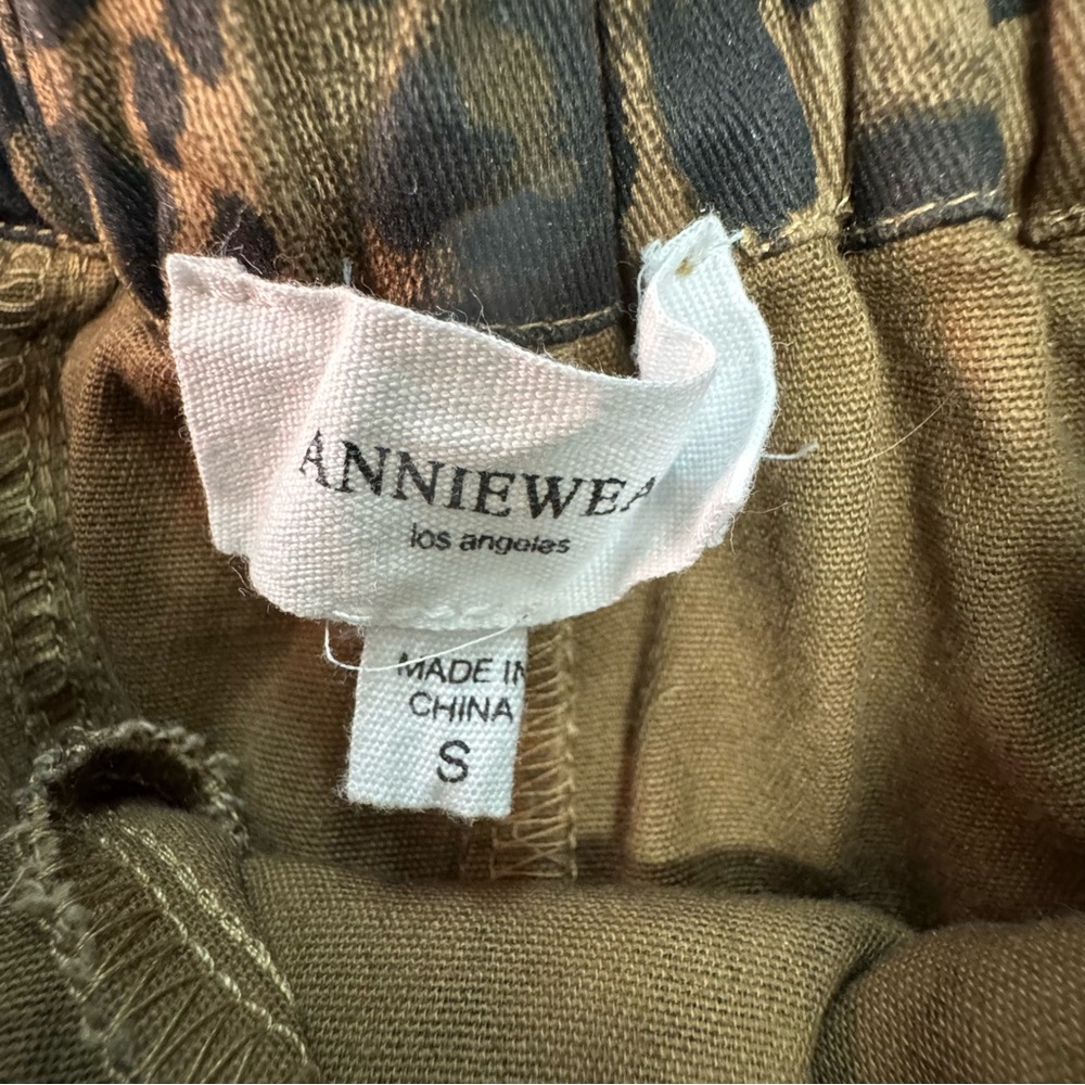 Anniewear Brown Leopard Print Pants - size Small - NWOT - Picture 9 of 16